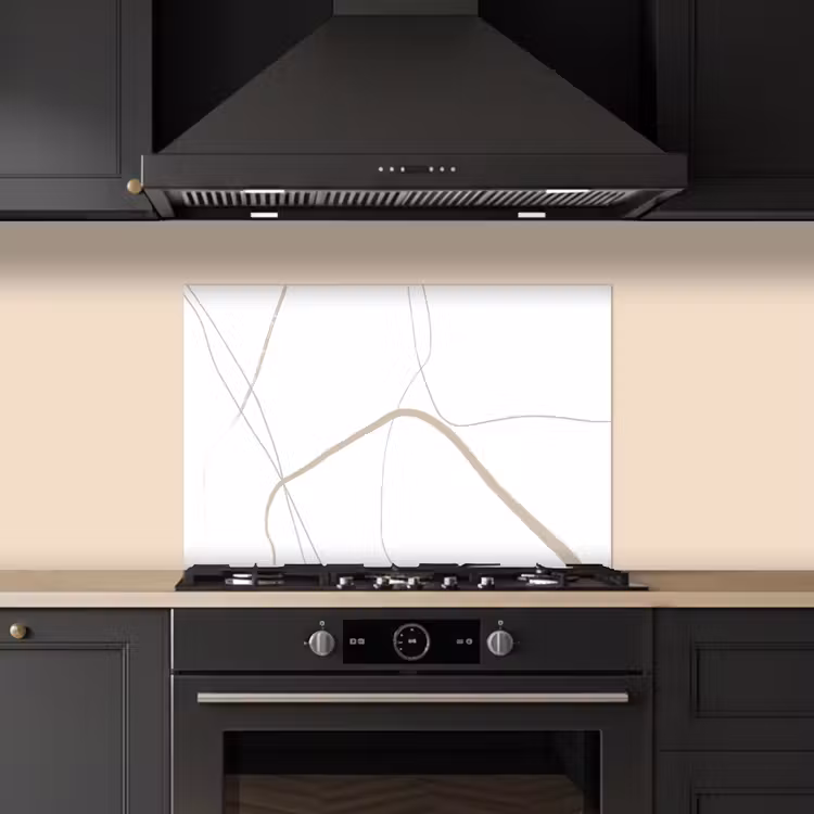 Paraschizzi cucina - Astratto - Minimalismo - Line art — 5