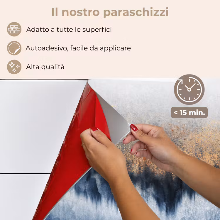 Paraschizzi cucina - Astratto - Oro - Lusso - Blu — 4