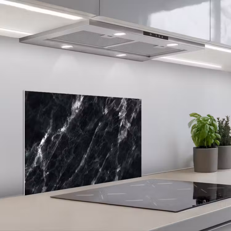 Paraschizzi cucina - Marmo - Nero - Lusso — 1