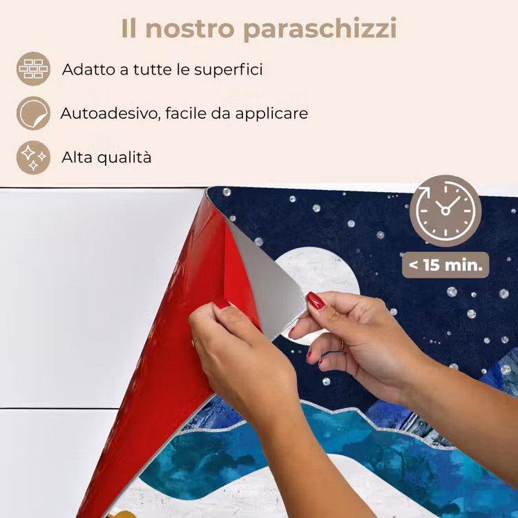 Paraschizzi cucina - Notte - Oro - Marmo - Astratto - Paesaggio - Montagna — 4