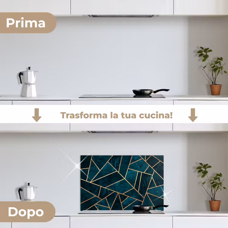 Paraschizzi cucina - Pietre - Oro - Lusso - Modelli - Astratto — 7