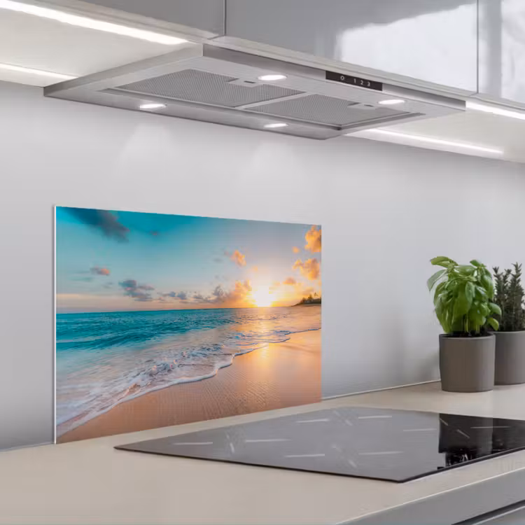 Paraschizzi cucina - Tramonto - Spiaggia - Mare - Estate - Blu — 1