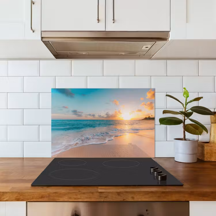 Paraschizzi cucina - Tramonto - Spiaggia - Mare - Estate - Blu — 3