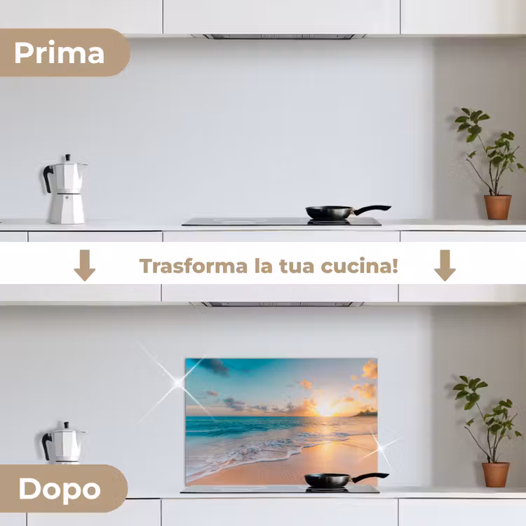 Paraschizzi cucina - Tramonto - Spiaggia - Mare - Estate - Blu — 7