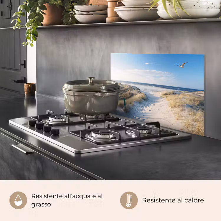 Paraschizzi cucina - Duna - Gabbiano - Spiaggia - Mare - Sole — 2