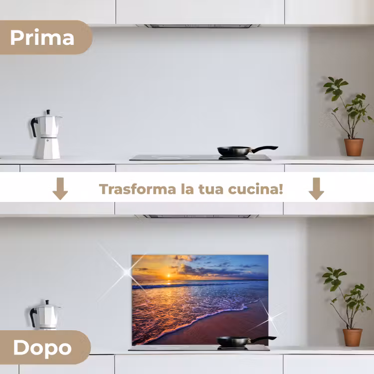Paraschizzi cucina - Mare - Spiaggia - Tramonto - Nuvole - Orizzonte — 7
