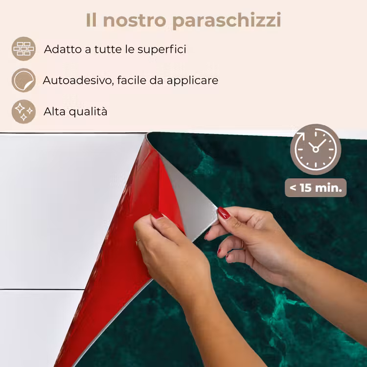 Paraschizzi cucina - Marmo - Lime - Verde - Texture - Aspetto del marmo — 4