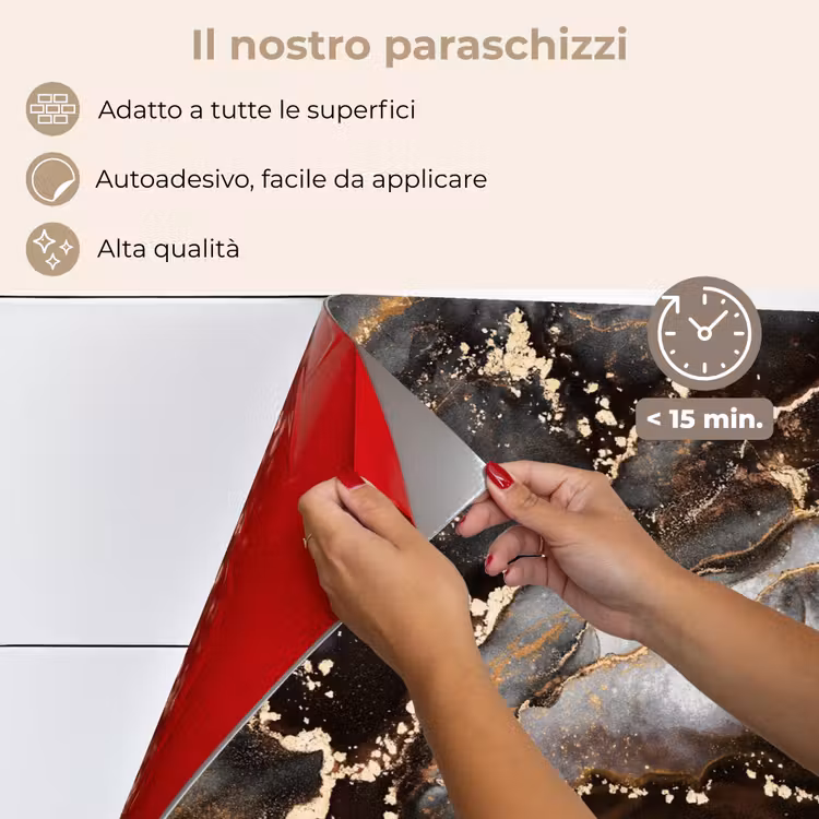 Paraschizzi cucina - Marmo - Oro - Glitter - Lusso — 4