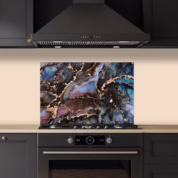 Paraschizzi cucina - Marmo - Oro - Rosa — 5