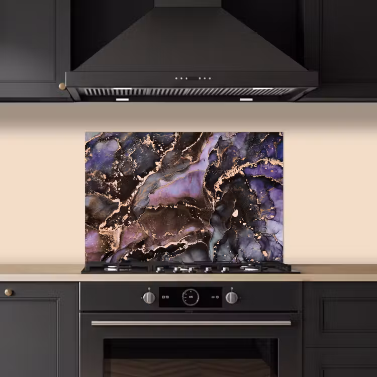 Paraschizzi cucina - Marmo - Oro - Rosa — 5