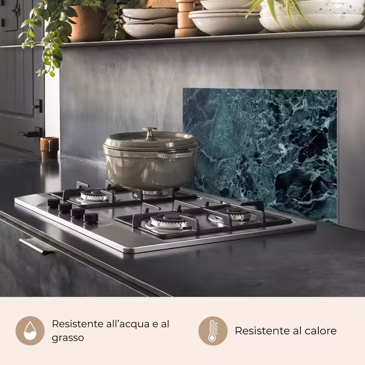 Paraschizzi cucina - Marmo - Pietra - Struttura - Aspetto del marmo - Design — 2
