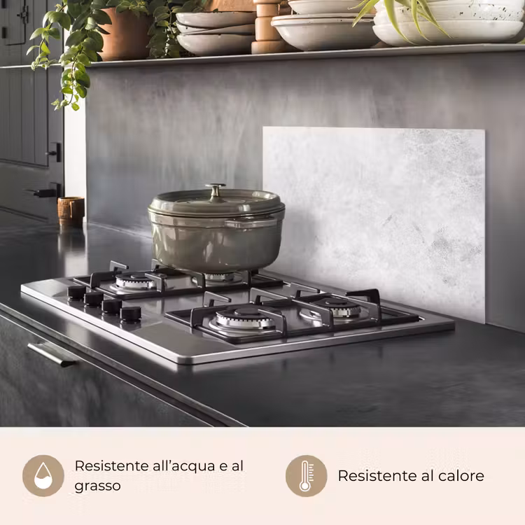 Paraschizzi cucina - Marmo - Texture - Grigio - Look marmoreo — 2