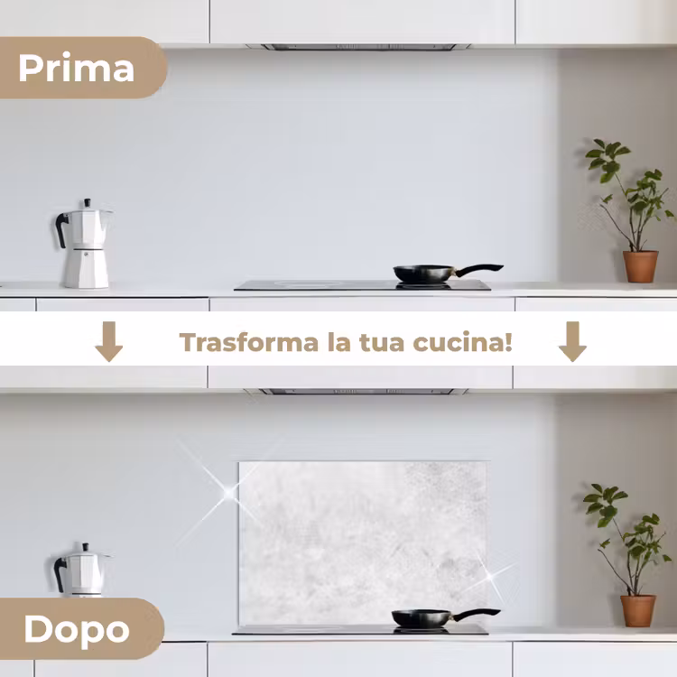 Paraschizzi cucina - Marmo - Texture - Grigio - Look marmoreo — 7