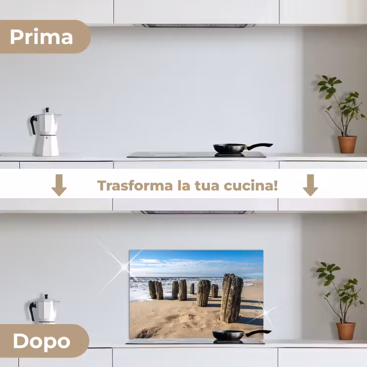Paraschizzi cucina - Sabbia - Spiaggia - Palo - Acqua - Estate — 7