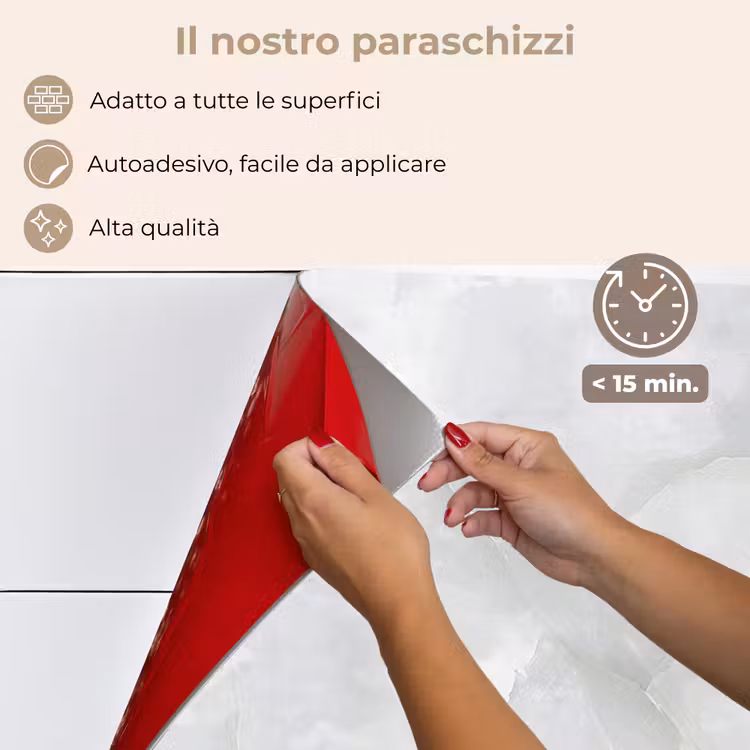 Paraschizzi cucina - Marmo - Bianco - Motivi - Pietra - Aspetto marmo — 4