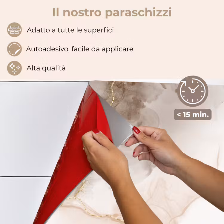 Paraschizzi cucina - Marmo - Marrone - Oro — 4