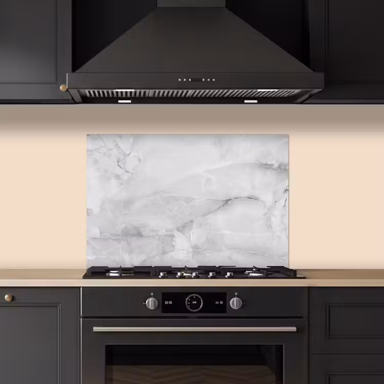 Paraschizzi cucina - Marmo - Pietra - Bianco - Grigio - Aspetto marmo — 5