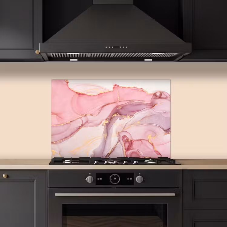 Paraschizzi cucina - Oro - Marmo - Rosa — 5
