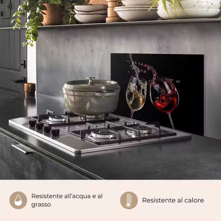 Paraschizzi cucina - Aumentare il contrasto — 2