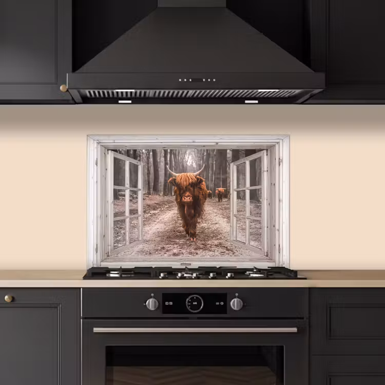 Paraschizzi cucina - Finestra sulla natura selvaggia — 5