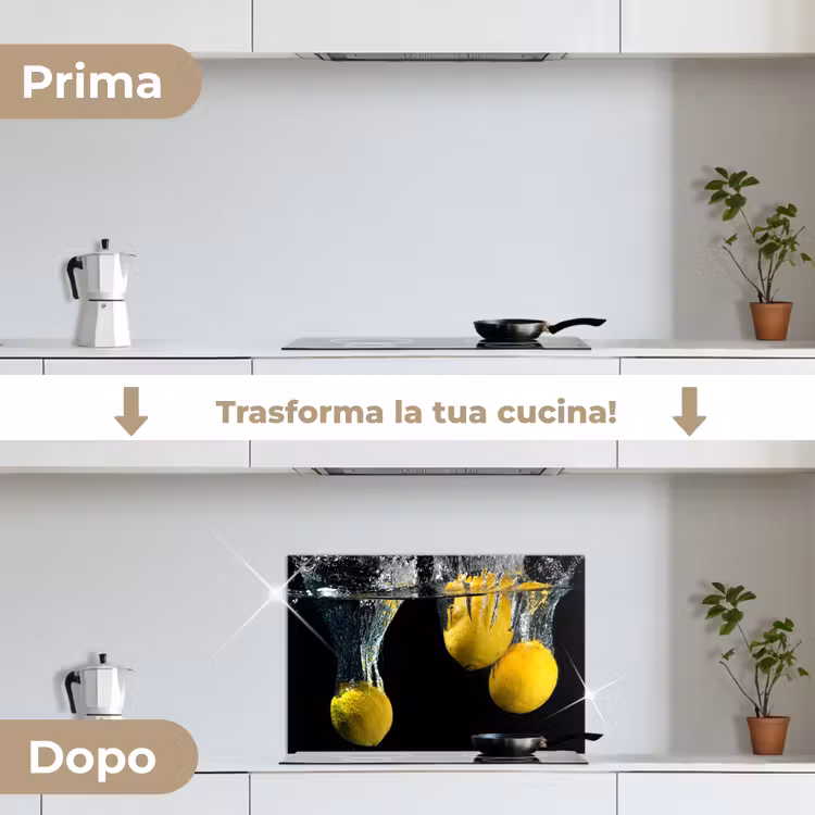 Paraschizzi cucina - Freschezza del limone immerso — 7