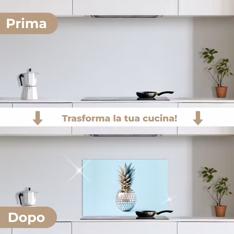 Paraschizzi cucina - Blu - Ananas - Disco - Discoball — 7