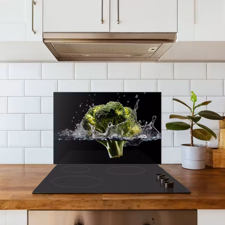 Paraschizzi cucina - Broccoli - Verde - Acqua - Nero — 3