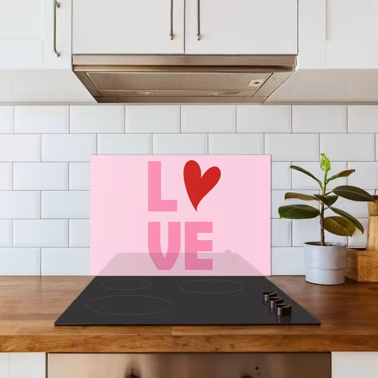 Paraschizzi cucina - Amore - Rosa - Cuore - San Valentino — 3
