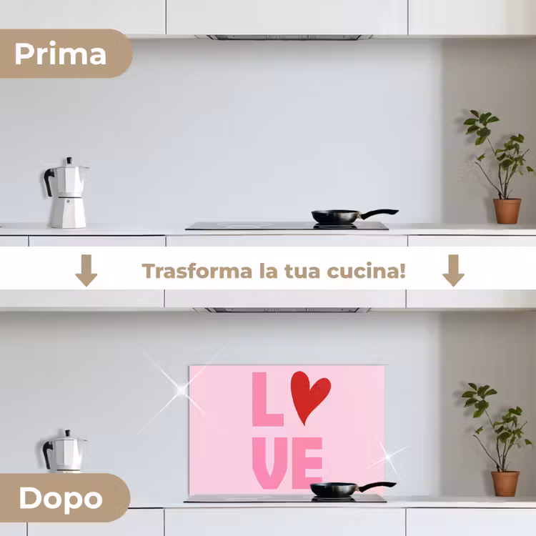 Paraschizzi cucina - Amore - Rosa - Cuore - San Valentino — 7
