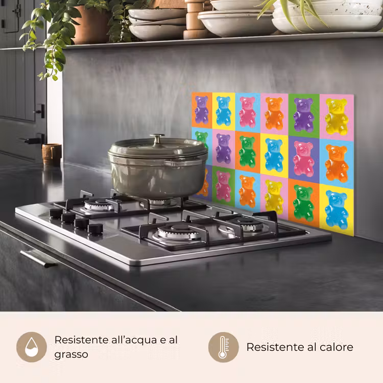 Paraschizzi cucina - Arte - Caramelle - Colori — 2