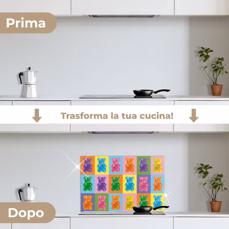 Paraschizzi cucina - Arte - Caramelle - Colori — 7