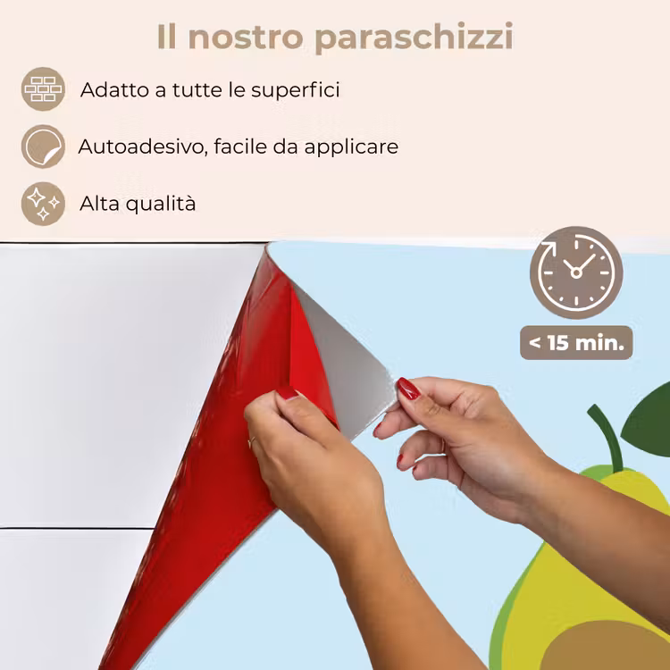 Paraschizzi cucina - Avocado - Illustrazione - Verde - Frutta — 4