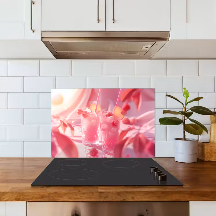 Paraschizzi cucina - Bevande estive rosa — 3