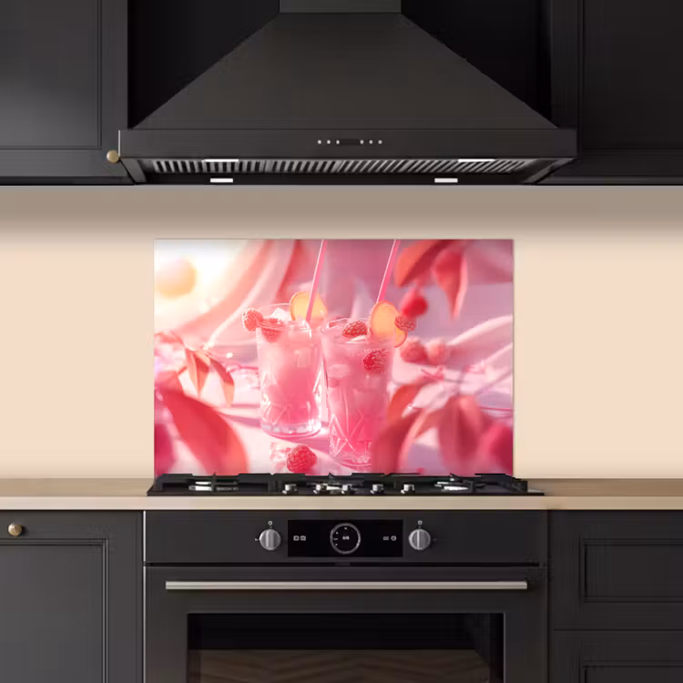Paraschizzi cucina - Bevande estive rosa — 5