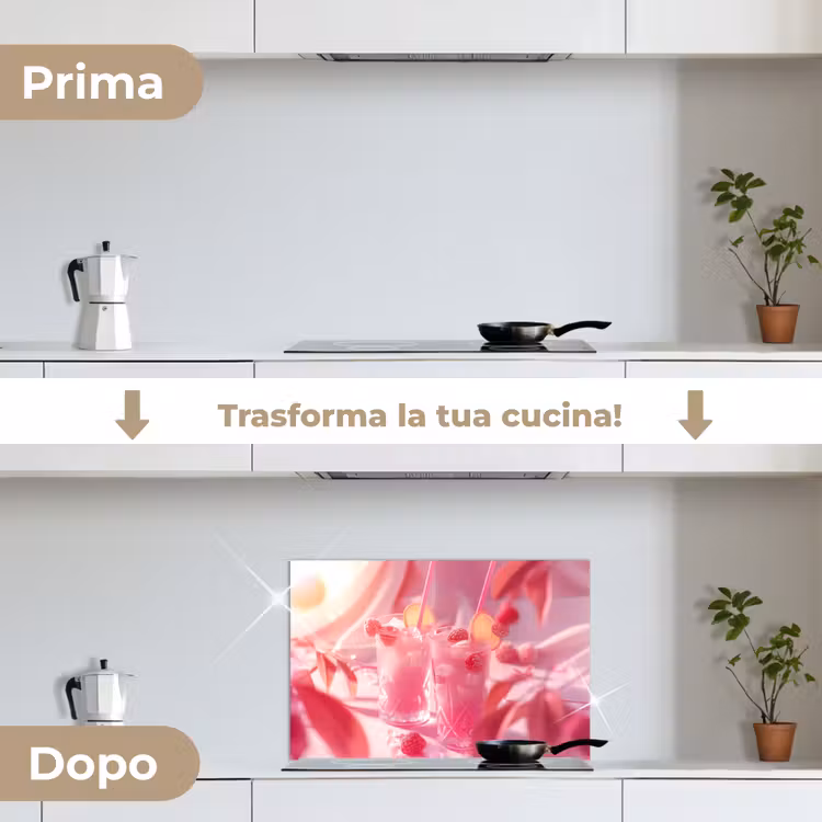 Paraschizzi cucina - Bevande estive rosa — 7