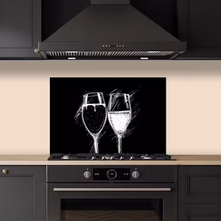 Paraschizzi cucina - Brindisi in bianco e nero — 5