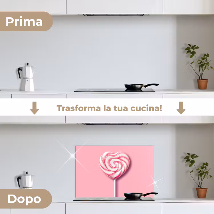 Paraschizzi cucina - Caramella - Lecca-lecca - Cuore - Rosa — 7