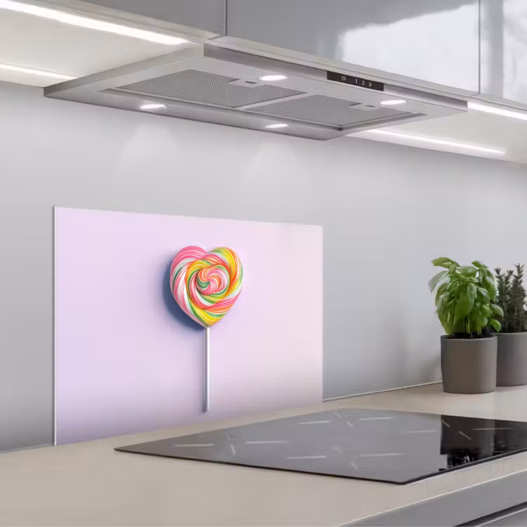 Paraschizzi cucina - Cuore - Lecca-lecca - Caramella — 1
