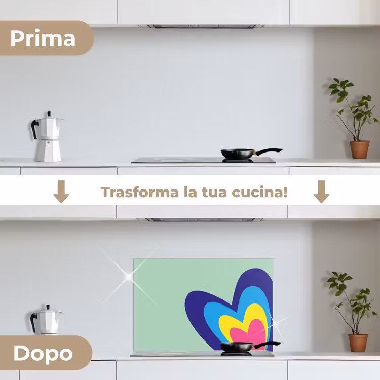Paraschizzi cucina - Cuori - Colorati - San Valentino — 7