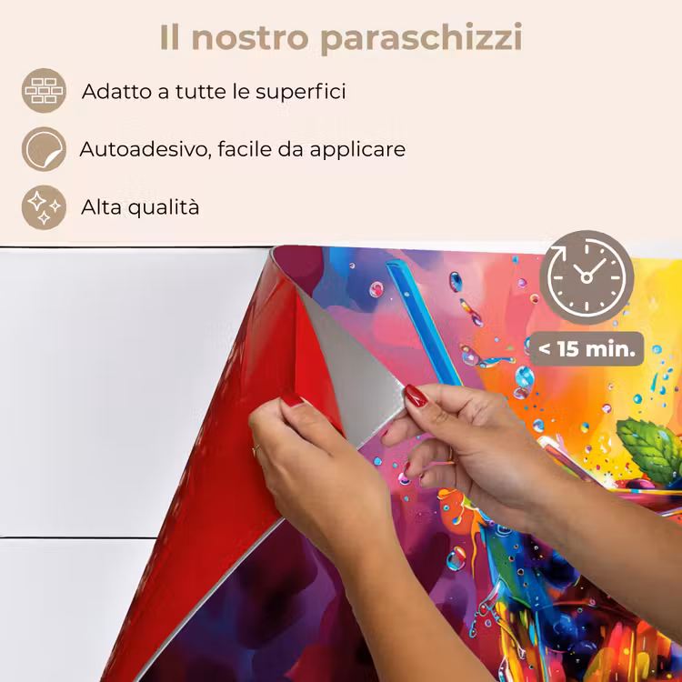 Paraschizzi cucina - Esplosione di frutta e colore — 4