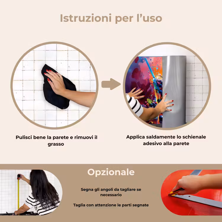 Paraschizzi cucina - Esplosione di frutta e colore — 6