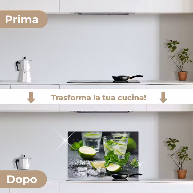 Paraschizzi cucina - Freschezza in vetro — 7