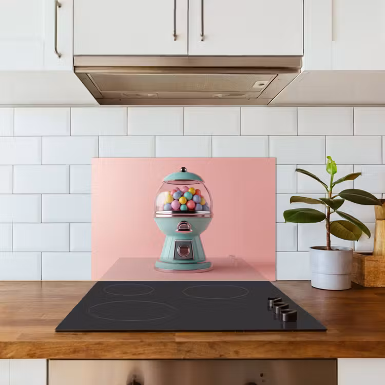 Paraschizzi cucina - Gomma da masticare - Retrò - Caramella - Rosa — 3