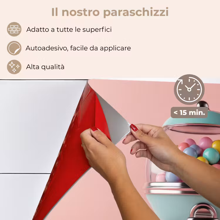 Paraschizzi cucina - Gomma da masticare - Retrò - Caramella - Rosa — 4