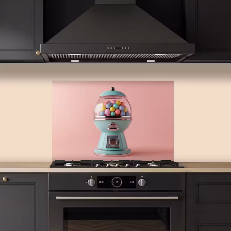 Paraschizzi cucina - Gomma da masticare - Retrò - Caramella - Rosa — 5