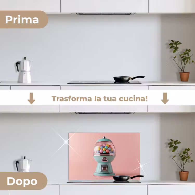 Paraschizzi cucina - Gomma da masticare - Retrò - Caramella - Rosa — 7