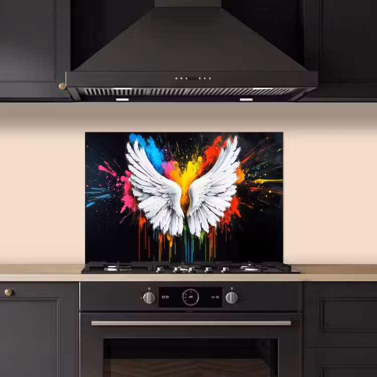 Paraschizzi cucina - Ali - Schizzi di vernice - Colorati — 5