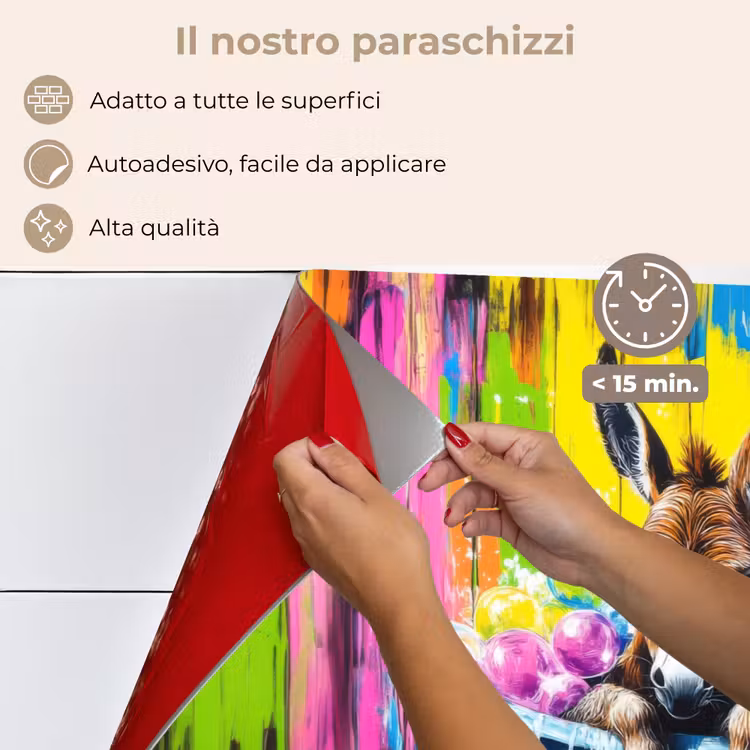 Paraschizzi cucina - Asino - Vasca da bagno - Rosa - Schiuma — 4