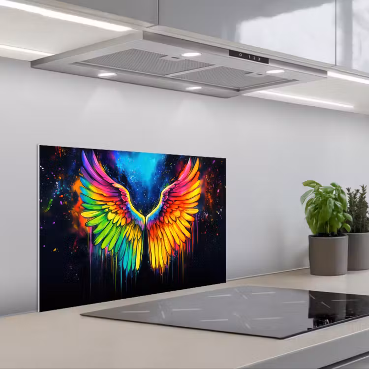Paraschizzi cucina - Colori dell'arcobaleno - Ali - Magico — 1