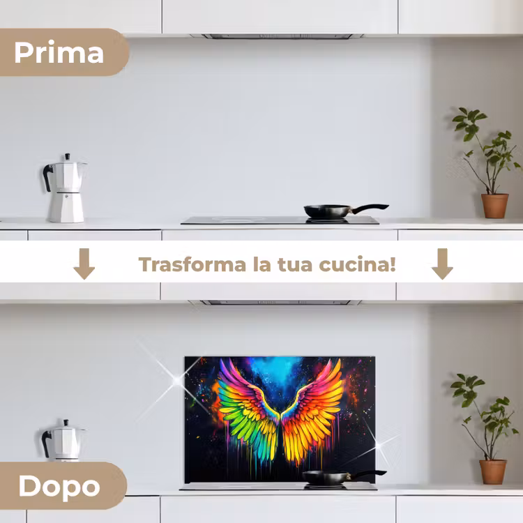 Paraschizzi cucina - Colori dell'arcobaleno - Ali - Magico — 7